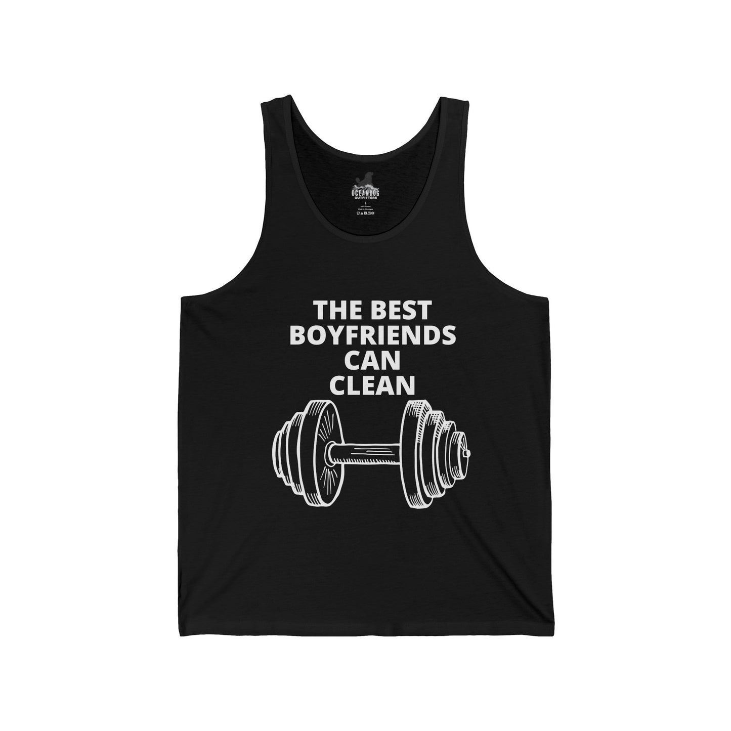 The Best Boyfriends Can Clean Unisex Jersey Tank