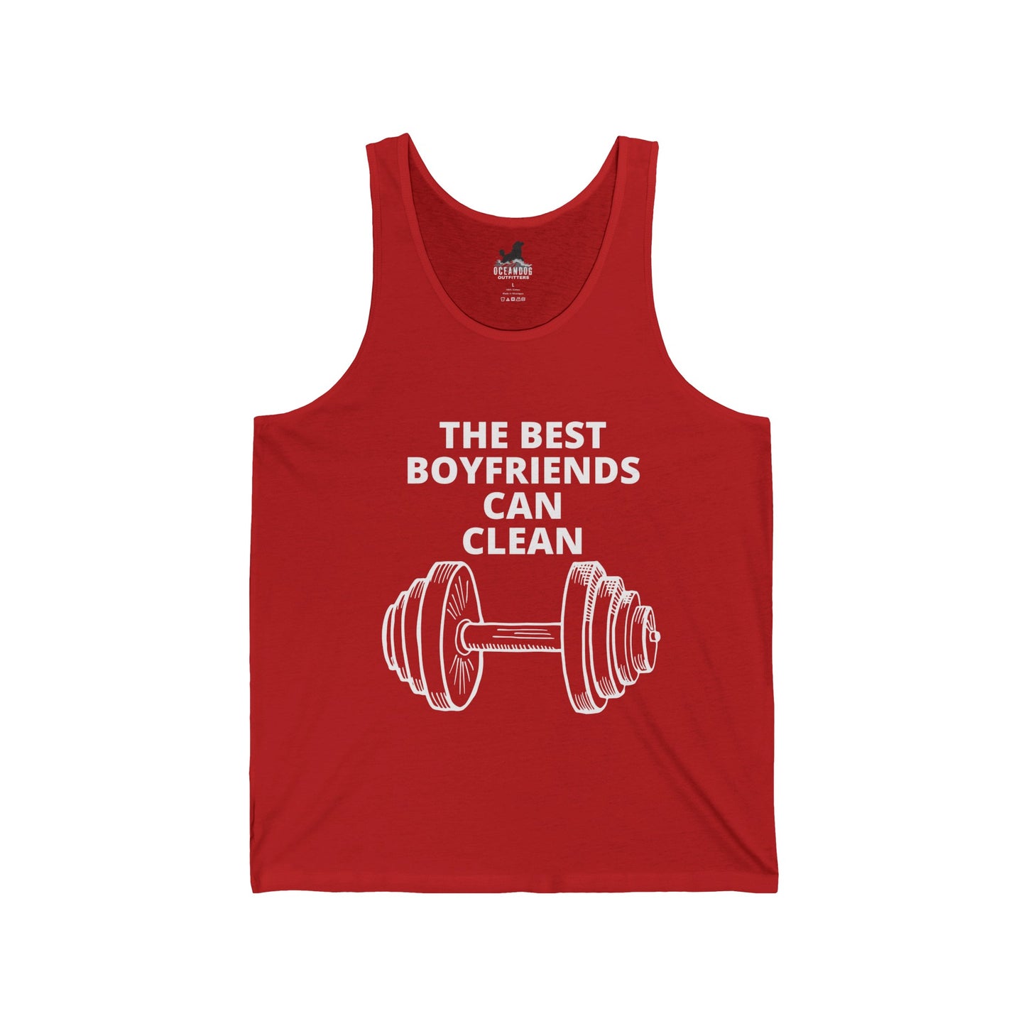 The Best Boyfriends Can Clean Unisex Jersey Tank