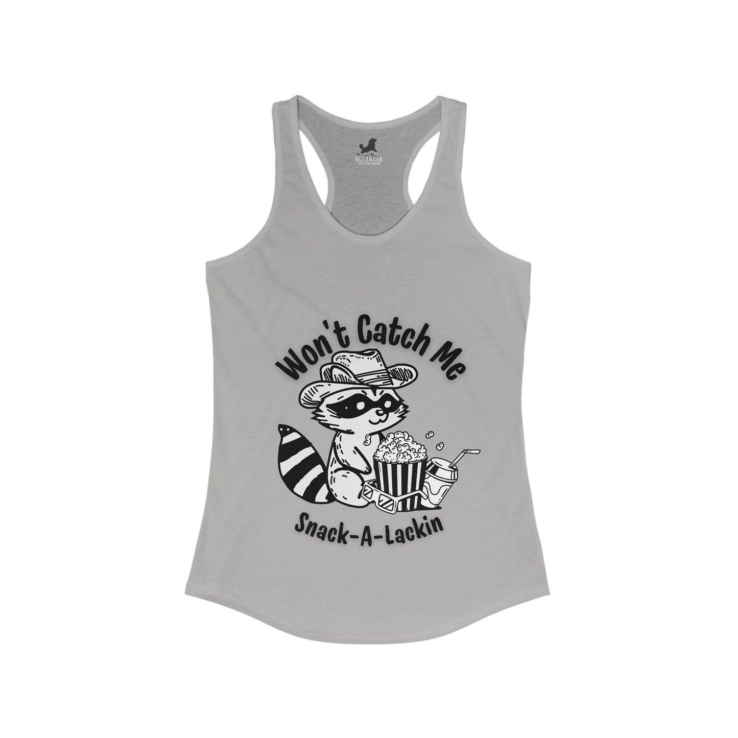Won't catch me snack-a-lackin Racerback Tank