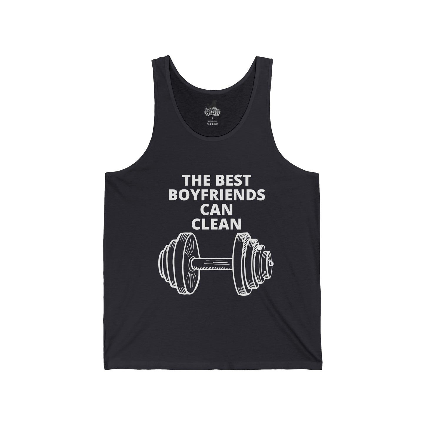 The Best Boyfriends Can Clean Unisex Jersey Tank
