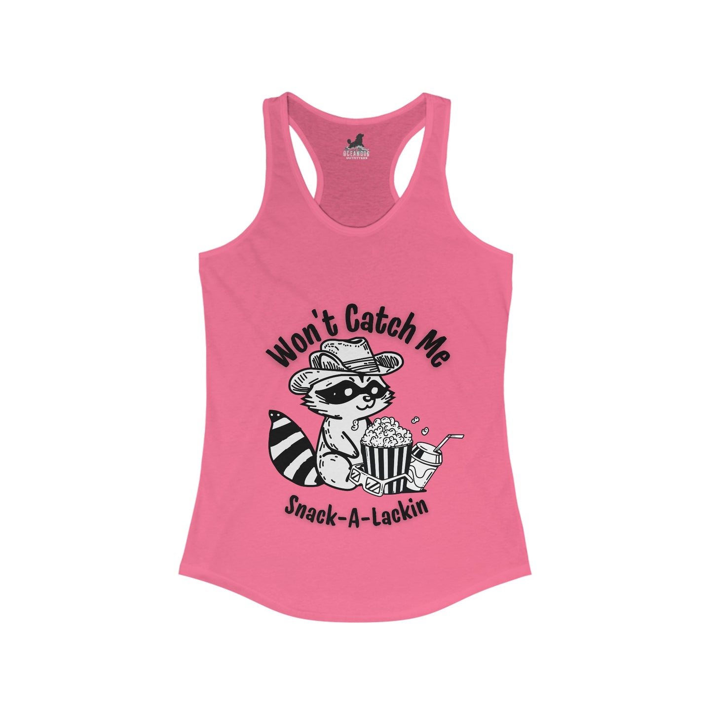 Won't catch me snack-a-lackin Racerback Tank
