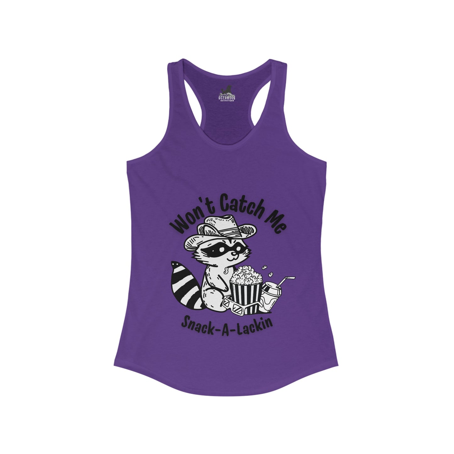 Won't catch me snack-a-lackin Racerback Tank