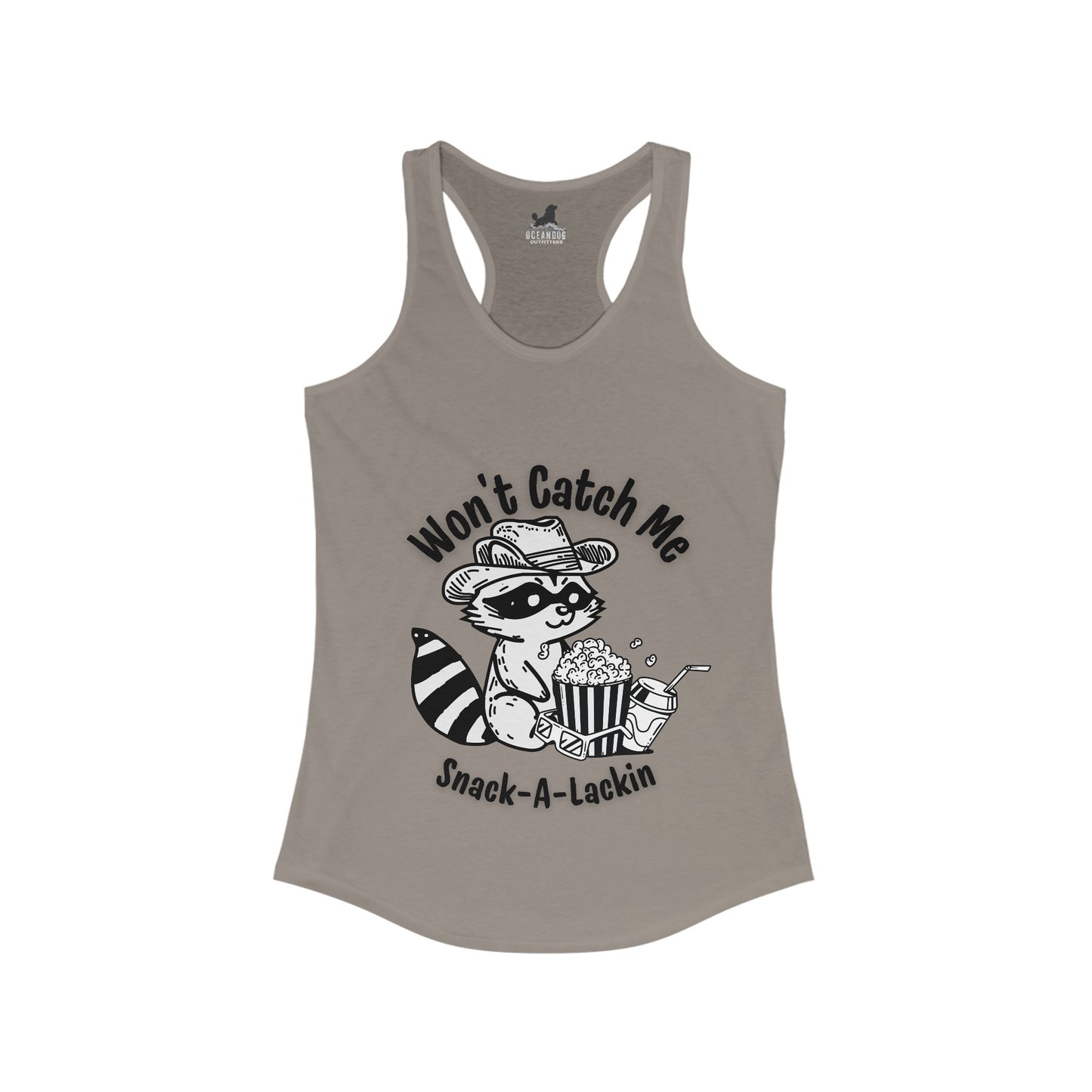 Won't catch me snack-a-lackin Racerback Tank