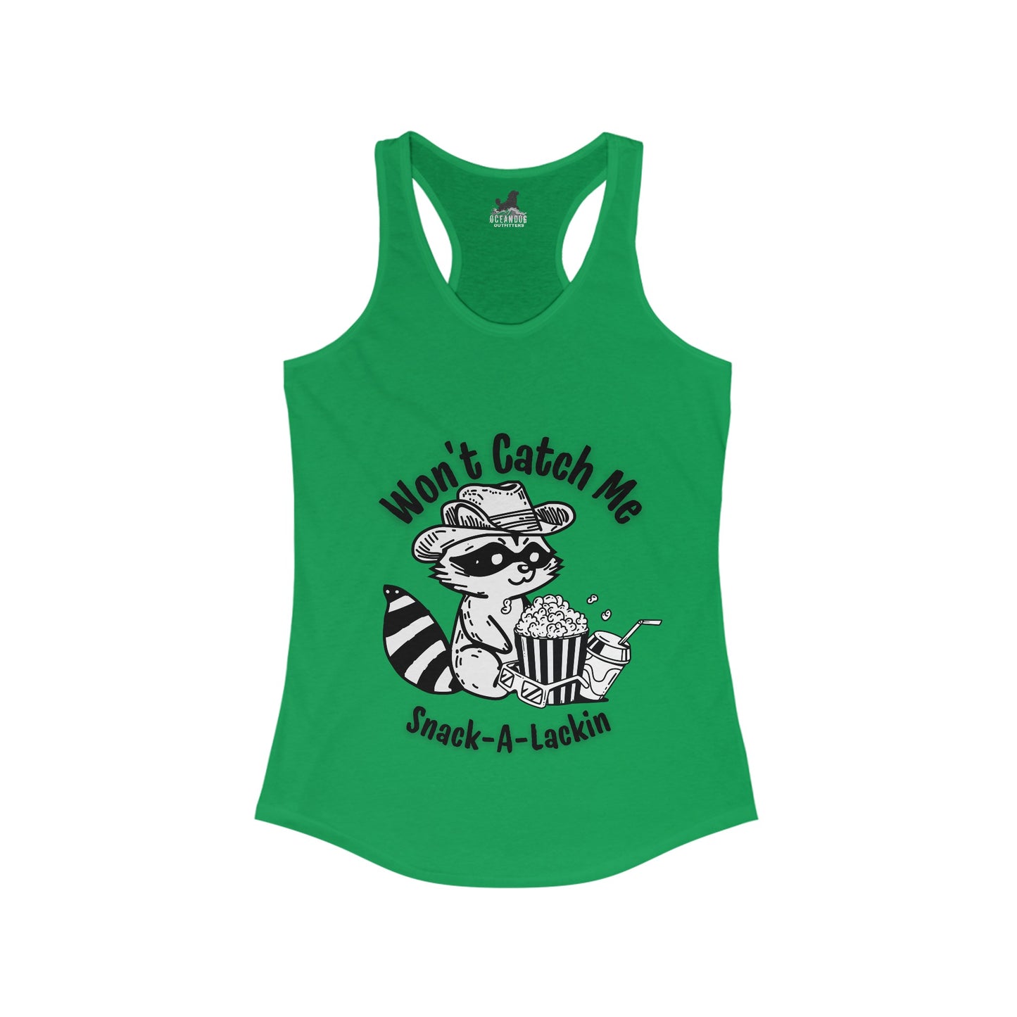 Won't catch me snack-a-lackin Racerback Tank
