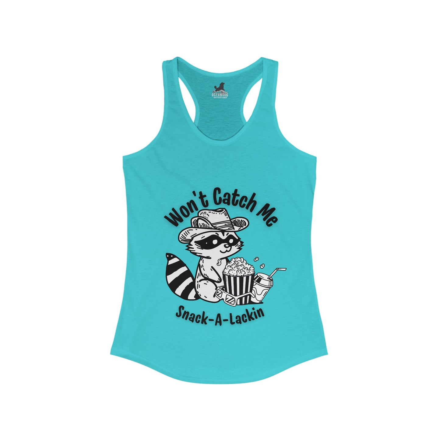 Won't catch me snack-a-lackin Racerback Tank