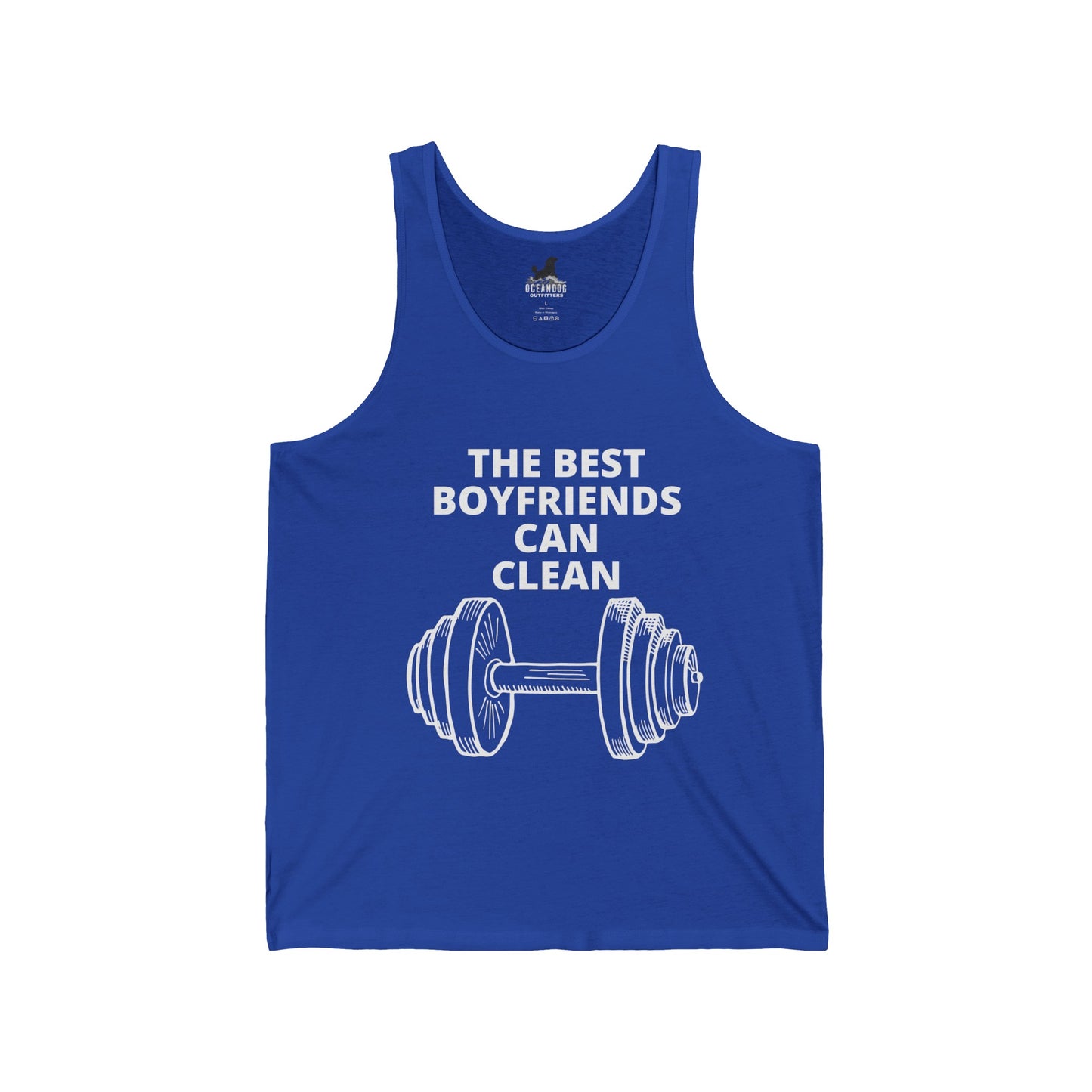 The Best Boyfriends Can Clean Unisex Jersey Tank