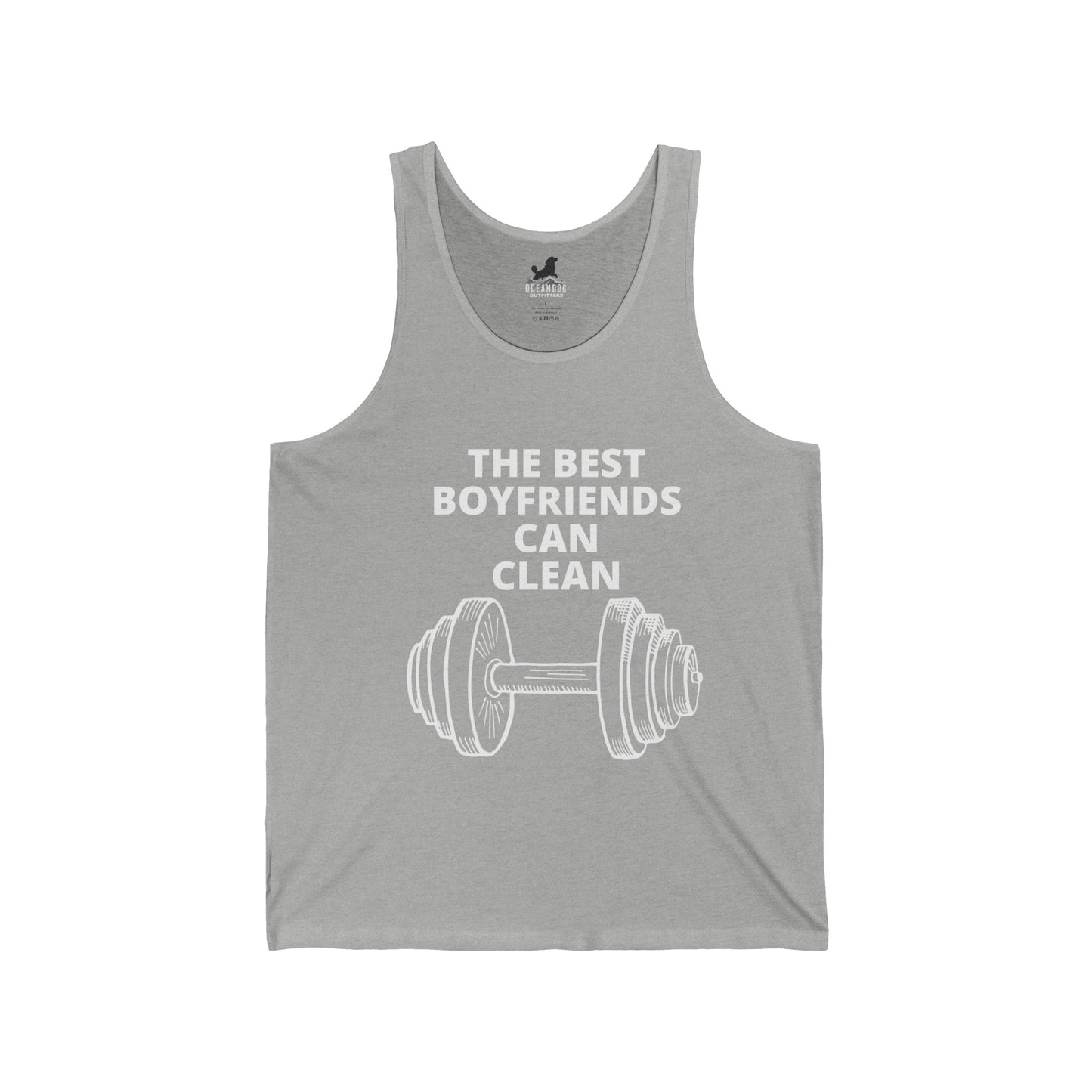 The Best Boyfriends Can Clean Unisex Jersey Tank