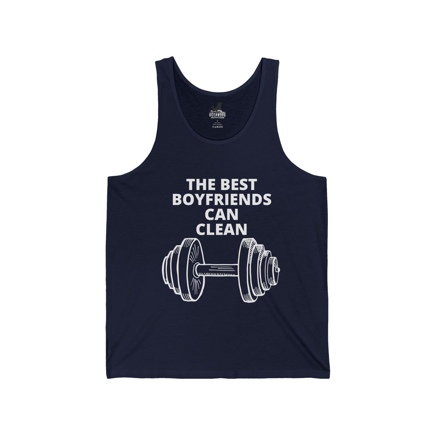 The Best Boyfriends Can Clean Unisex Jersey Tank