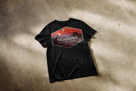 Round Neck T-Shirt Unisex- Tatooine National Park